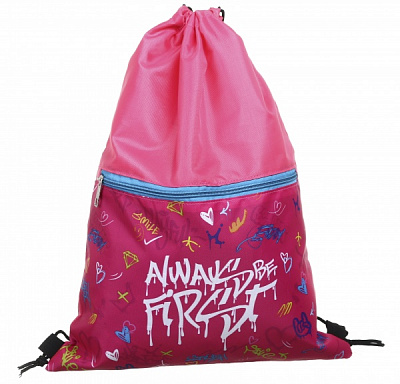 Сумка для взуття Lider з замком Graffiti Завжди перший білий напис