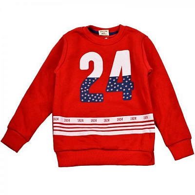 Свитшот Bi Baby «24» 8062 р.104 красный 