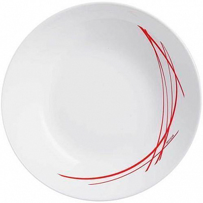 Тарілка десертна Domitille Rouge 18 см біла P3349 Arcopal