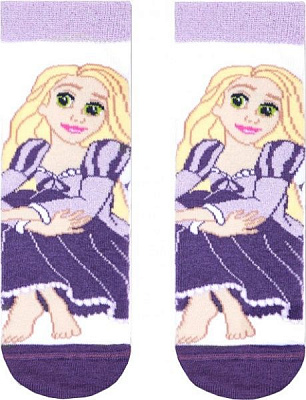 Носки детские Conte-Kids CK DISNEY (принцессы) 386 17С-138СПМ р.18 белый фиолетовый 
