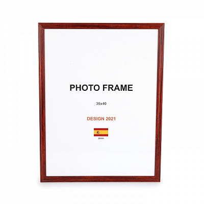 Рамка для фото 1 фото 30х40 см червоне дерево