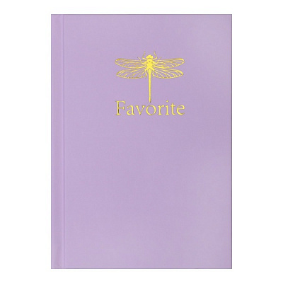 Книга для нотаток Favourite Pastel А6 96 арк. клітинка бузковий Buromax