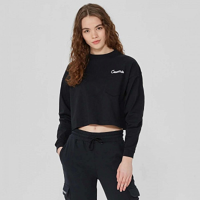 Світшот Converse FASHION CROP LS POCKET TOP 10024528-001 р. XL чорний