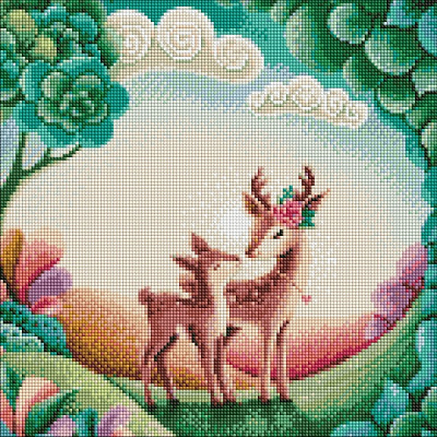 Алмазная мозаика Хорошая прогулка 40х40 см Идейка 