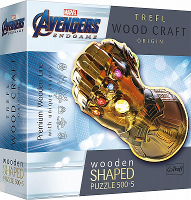 Пазлы деревянные Trefl 505 Wood Craft Перчатка бесконечности Марвел 20174