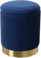 Сундук-пуф для хранения Francis синий 31,5х31,5х38 см 