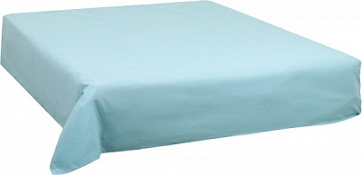 Простынь гладкокрашеная 220x240 см бирюзовый Моно 