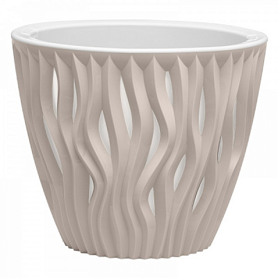 Кашпо Натхнення круглий 3 л пудровий (КШ-5424)