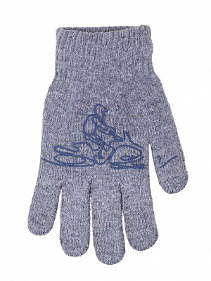 Перчатки YO! (5904921650670) р.16 темно-серый 