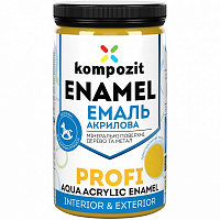 Емаль Kompozit акрилова Profi жовта глянець 0,7л