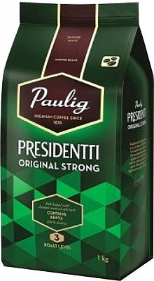 Кава в зернах Paulig Presidentti Original Strong 1000 г (6411300169344)
