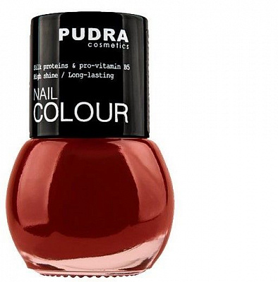 Лак для нігтів Pudra Cosmetics Nail Colour №16 сріблястий 13 мл