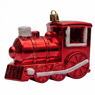 Елочная игрушка Девилон Паровозик 891503 10 см 