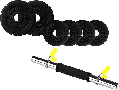 Набір гантелей Energetics 418722-050 Premium Cast Iron Set 10 кг чорний