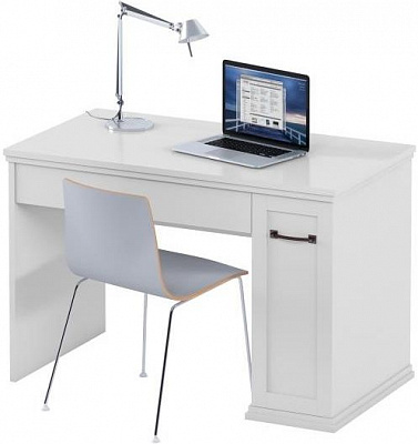 Стол письменный Aqua Rodos Bianca белый матовый 