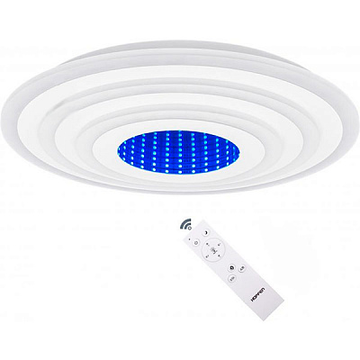 Люстра светодиодная Hopfen Phine RGB Tunnel з пультом ДК 66 Вт белый 