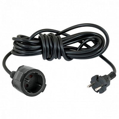 Подовжувач Neomax без заземлення 1 гн. чорний 5 м