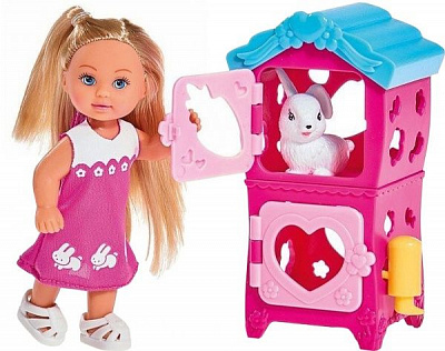 Кукольный набор Simba Эви Домик кроликов с аксессуарами