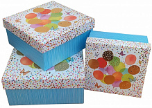 Коробка подарункова Happycom International 15х15х7,5см зі спецефектом та зображенням до Дня народження