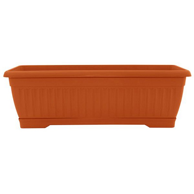 Ящик балконный Алеана Терра прямоугольный 19л терракот (112096) 