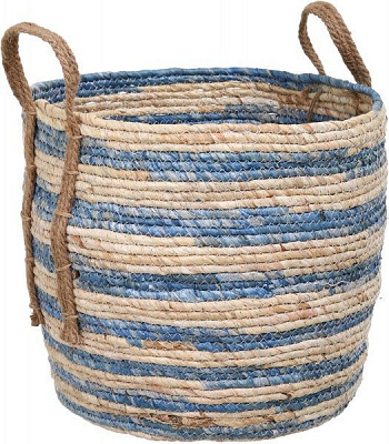 Кошик з ручками 39х40 см синій