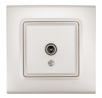 Розетка TV кінцева Viko Linnera Life білий перламутр