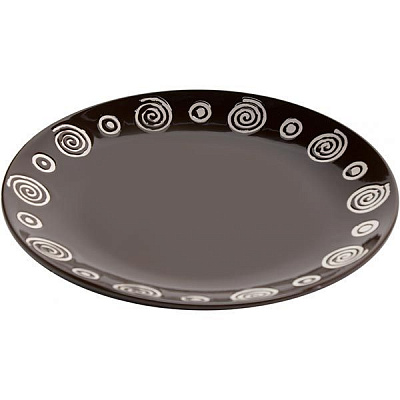 Тарілка обідня Коричнева 22 см