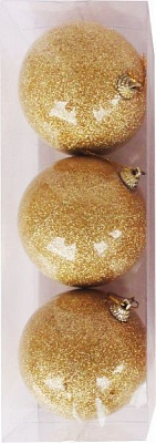 Набір іграшок Куля з внутрішньою присипкою SDA18080GP d80 мм 3 шт./уп.