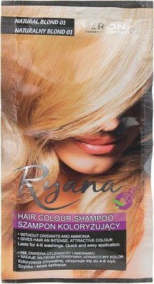 Шампунь-краска Verona Ryana №01 Натуральный блонд 30 мл