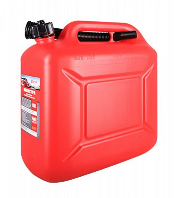 Каністра поліетиленова PROFI accessories червона з лійкою 131121k 10 л