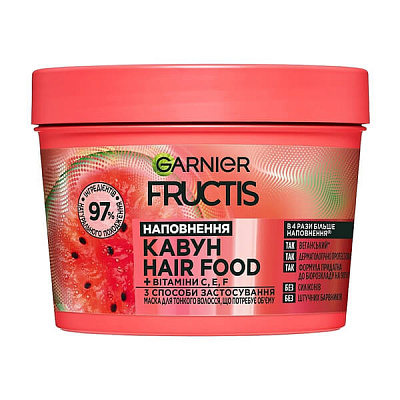 Маска Fructis Fructis Hair Food Сочный арбуз 390 мл