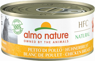 Консерва для кошек Almo Nature HFC Cat Natural куриная грудка 150 г