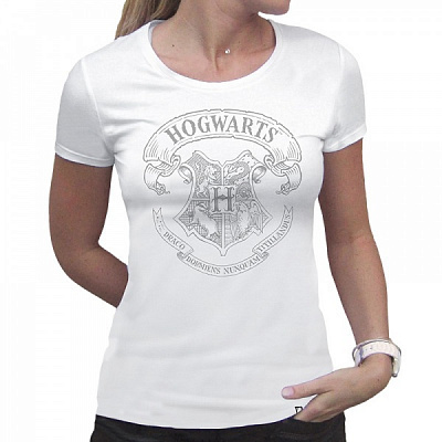 Футболка для девочек Harry Potter Poudlard р.170-176 белый ABYTEX368M 
