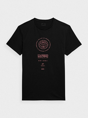 Футболка 4F TSHIRT M0890 4FAW23TTSHM0890-20S р.XL черный