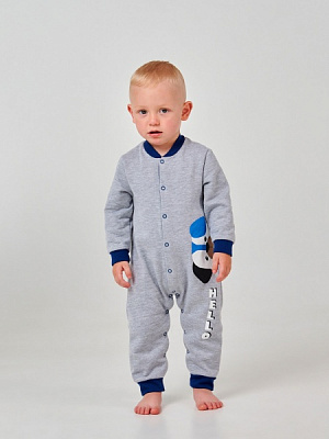 Комбінезон дитячий для хлопчика Smil 108665 р.86 сірий меланж 108665