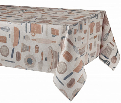 Скатерть Boiler 150x200 см бежевый с рисунком Atenas Home 