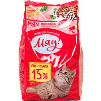 Корм Мяу с нежным кроликом 2 кг