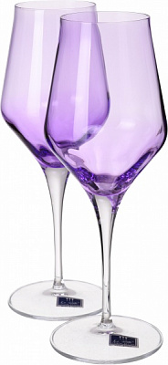 Набір бокалів для вина Contessa Colore Glicine 450 мл 6 шт. Vema