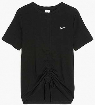 Футболка Nike W NSW ESSNTL RIB SS MD CRP TOP FB8276-010 р.S черный