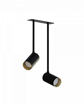 Спот Nowodvorski Mono Long 2x10 Вт GU10 черный/золото 7675 