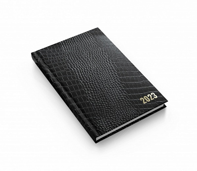 Щоденник датований А5 чорний Аркуш A5 2023