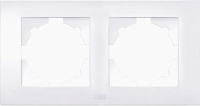 Рамка двомісна ABB Cosmo універсальна білий 612-010200-226