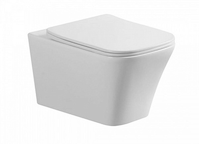 Унитаз подвесной ScandiSPA JORD Rimless с дюропластовым сиденьем Soft-Close Slim 53х36.5х36 см