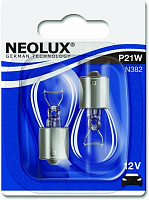 Лампа розжарювання Neolux Standart (N38202B) P21W BA15S 12 В 12 Вт 2 шт 3200