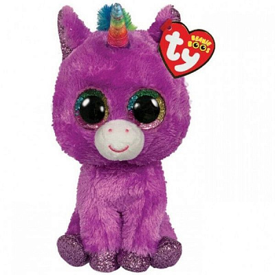 Мягкая игрушка TY Beanie Boo's Сиреневый единорог Rosette 15 см 36328
