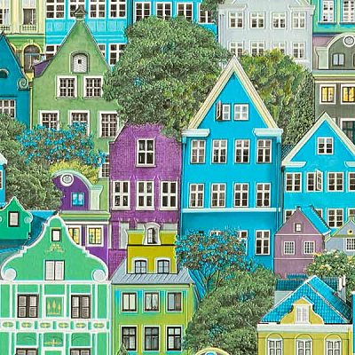 Шпалери Слов'янські шпалери Expromt Будиночки 5671-03