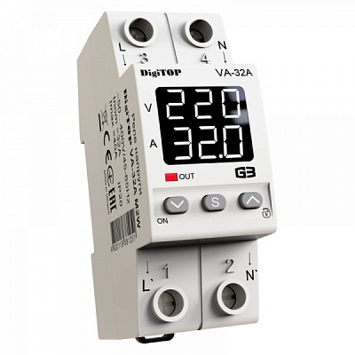 Реле напряжения DigiTOP c контролем тока VA-32A M2W