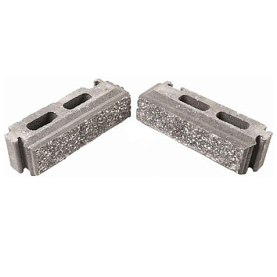 Елемент стовпа Кая 75x235x75 мм чорно-білий Моноліт-Брук