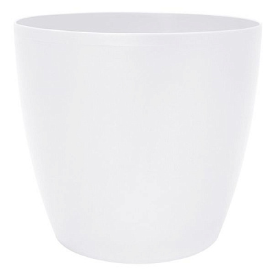 Кашпо пластиковое Алеана Матильда круглый 2,1л белый (113083) 