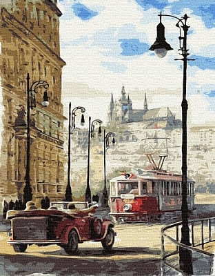 Картина по номерам Ретро-улица BookOpt 